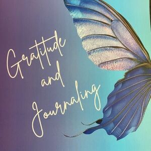 Gratitude and Journaling Blue Butterfly Notebook